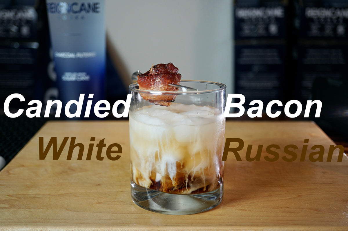 Reigncane Vodka White Russian With Candied Bacon Weekend With